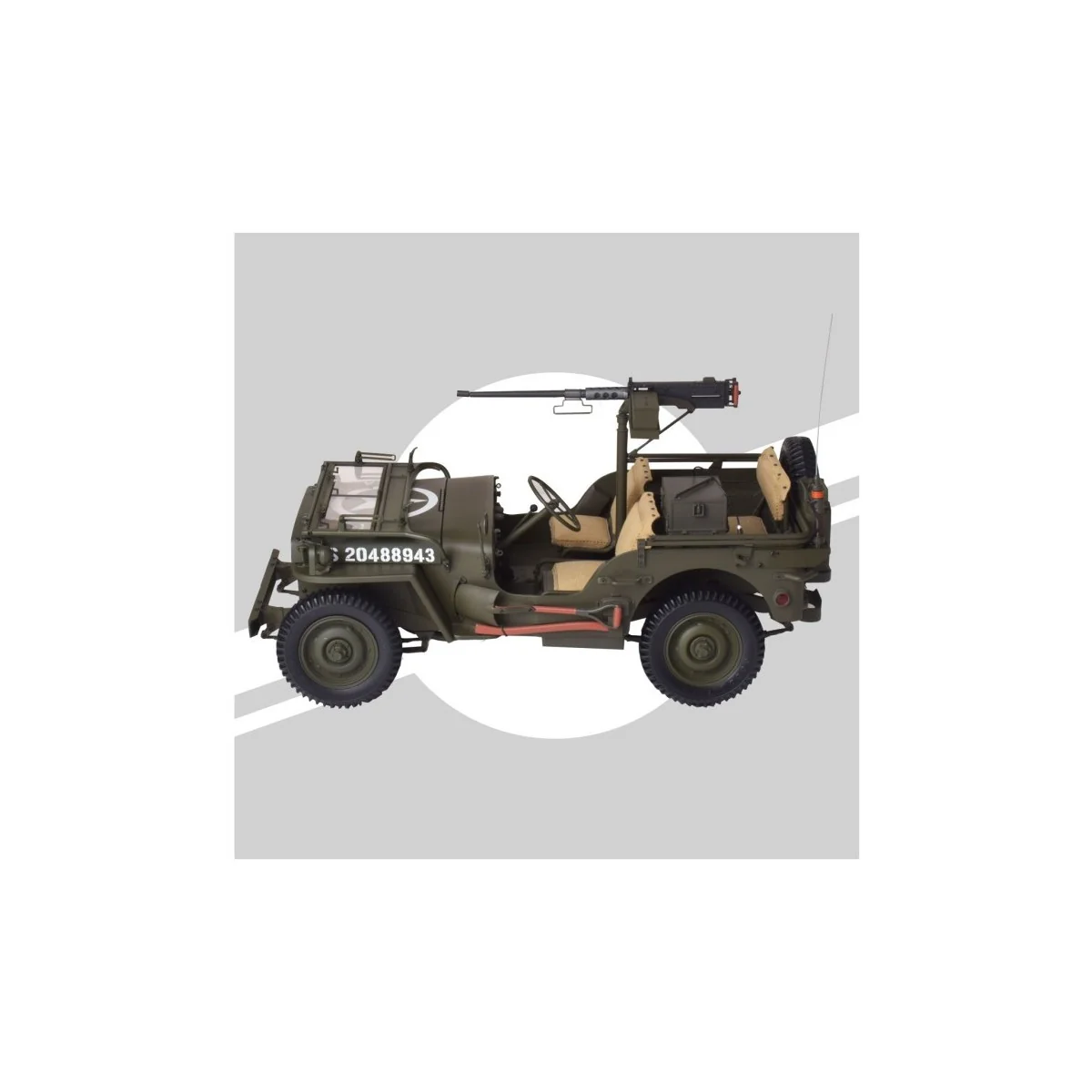 Jeep Willys and accessories 1/8 - IXO - IXC.JPW.FK