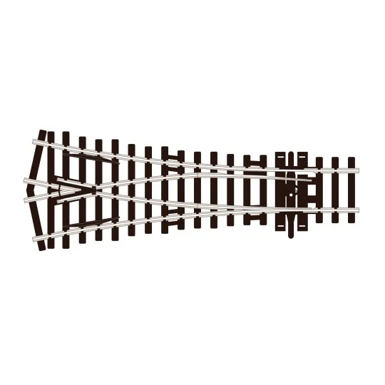 Peco_SL-U97-Peco SLU97 Symmetrical Y-shaped unifrog turnout 148mm 24° R 610mm Streamline code 100