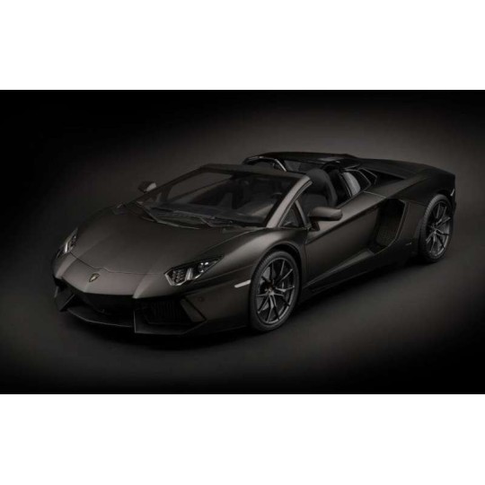 HK121F-Pocher HK121 Lamborghini Aventador LP 700-4 Roadster Nero Nemesis Matte Black 1/8