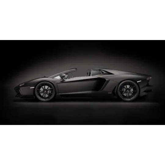 HK121F-Pocher HK121 Lamborghini Aventador LP 700-4 Roadster Nero Nemesis Matte Black 1/8