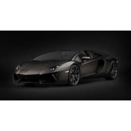 HK121F-Pocher HK121 Lamborghini Aventador LP 700-4 Roadster Nero Nemesis Matte Black 1/8