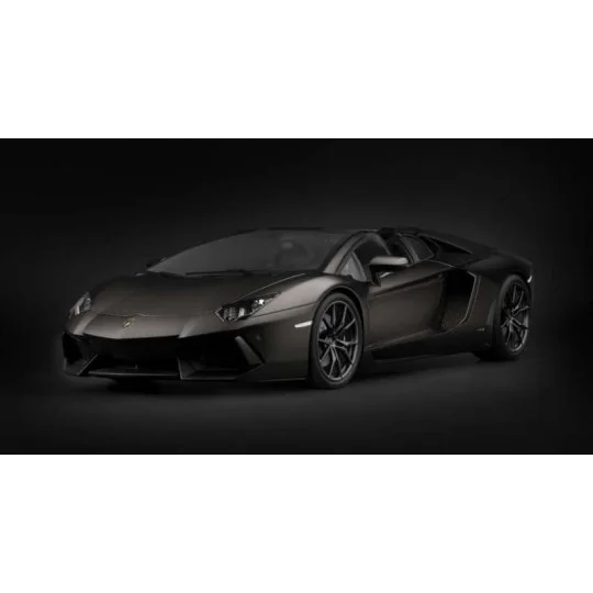 HK121F-Pocher HK121 Lamborghini Aventador LP 700-4 Roadster Nero Nemesis Matte Black 1/8 - HK121F