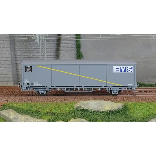 LS Models 30672 EVS Wagon, HS, SNCF, grey, yellow stripe, flat sides Lsm_30672-LS Models 30672 EVS Wagon, HS, SNCF, grey, yellow stripe, flat sides