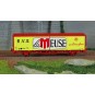 Lsm_30680-Ls Models 30680 EVS Wagon, HS, SNCF, yellow, red roof & chassis, flat sides, the MEUSE