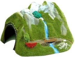 Busch 3007 Model Kit, Tunnel with Waterfall and Bridge - Busch - Bu...
