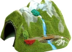 Busch 3007 Model Kit, Tunnel with Waterfall and Bridge - Busch - Bu...