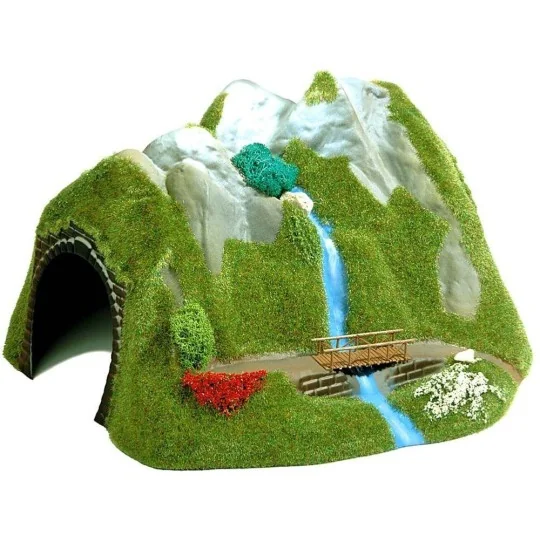 Busch 3007 Model Kit, Tunnel with Waterfall and Bridge - Busch_3007 Busch_3007-Busch 3007 Model Kit, Tunnel with Waterfall and Bridge - Busch_3007