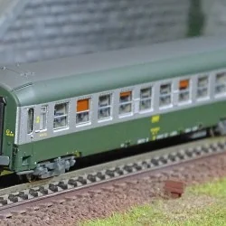 REE Modeles NW188 Voiture Couchette UIC B9c9x, toit haut, Livrée 160, toit gris Ree Modeles NW-188 - 1