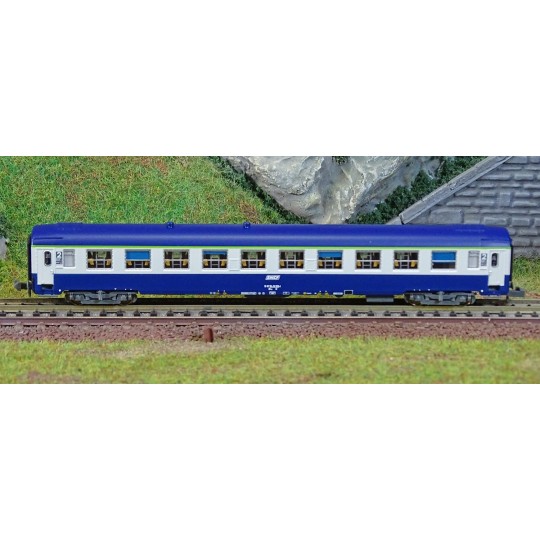 NW-190-REE Modeles NW190 UIC B9c9x Sleeping Car, Low Roof, TEN Livery, Framed Logo