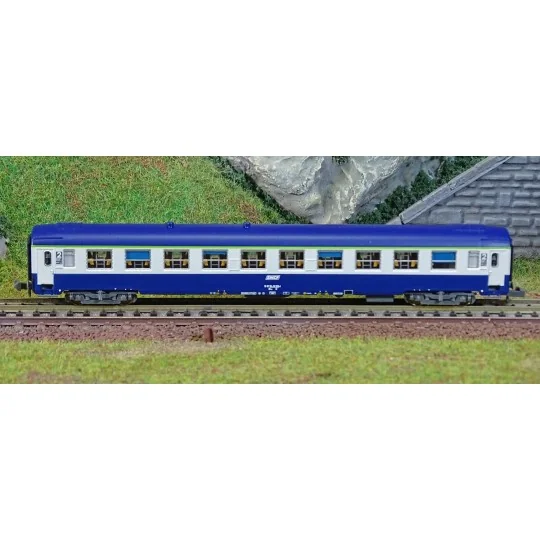REE Modeles NW190 UIC B9c9x Sleeping Car, Low Roof, TEN Livery, Fra... NW-190-REE Modeles NW190 UIC B9c9x Sleeping Car, Low Roof, TEN Livery, Framed Logo