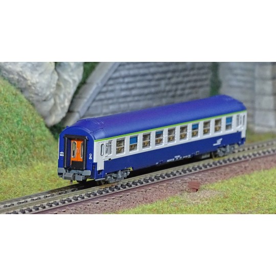 NW-220-REE Modeles NW220 UIC B9c9x Sleeping Car, High Roof, TEN Livery, Cap Logo, N- 1/160