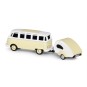 500504164-Volkswagen T1 SambaBus Bus + Caravan 2.4GHz RTR 1/87 Carson