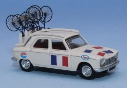 SAI 6282 Peugeot 204 French team 1967-1968 (with specific bicycle r...