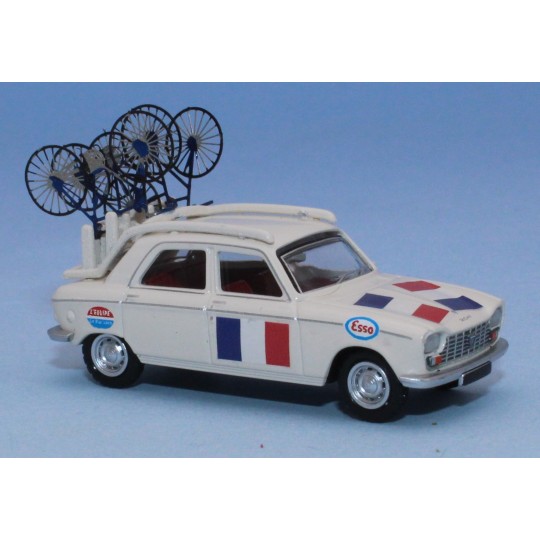 Sai_6282-SAI 6282 Peugeot 204 French team 1967-1968 (with specific bicycle rack, bicycles)