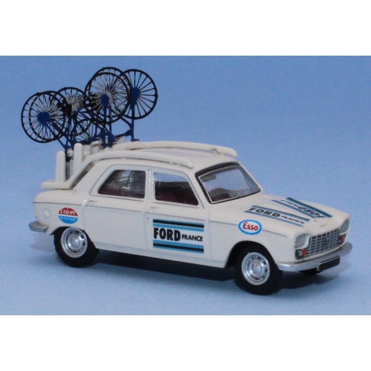 Sai_6272-SAI 6272 Peugeot 204 FORD FRANCE team 1965-1966 (with specific bicycle rack, bicycles)