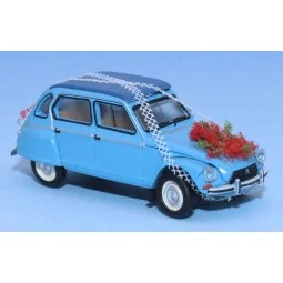 SAI 1507 Citroën Dyane 6 1968, bleu cristal, fermée "voiture des mariés" Sai Sai_1507 - 1