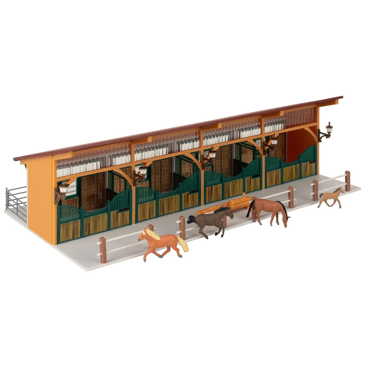 Faller 130597 Model Kit, Stable with 4 Horses - Faller_130597