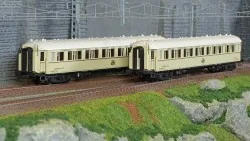LS Models 49147 Set of 2 WL S coaches, white, 1928 Egypt livery, CI...