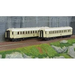 LS Models 49147 Set of 2 WL S coaches, white, 1928 Egypt livery, CI...