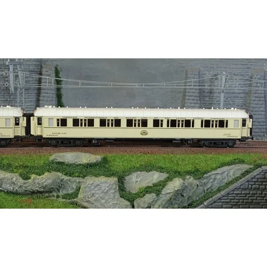 Lsm_49147-LS Models 49147 Set of 2 WL S coaches, white, 1928 Egypt livery, CIWL, illuminated