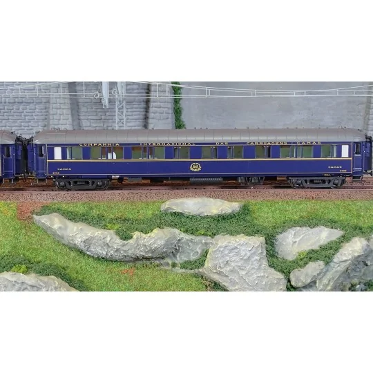 Lsm_49320-LS Models 49320 Set de 3 voitures WL S, bleu, livrée 1968, CIWL, éclairée