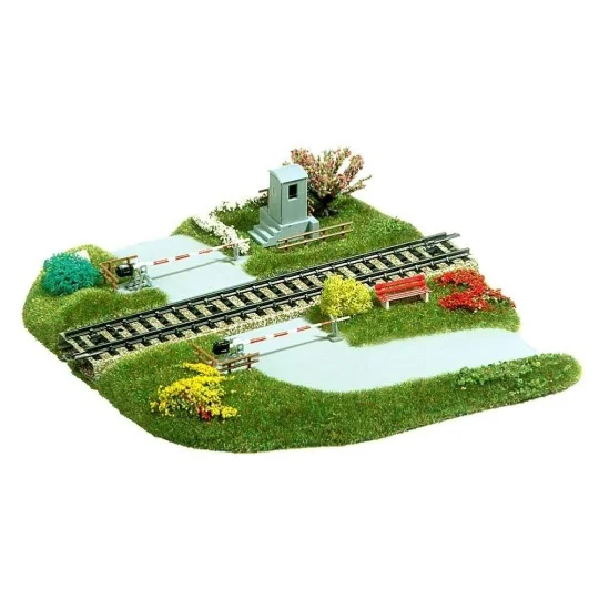Busch_3210-Busch 3210 Model, Level Crossing