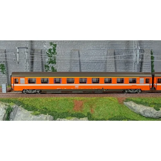 Lsm_40350-LS Models 40350 Set of 2 passenger cars VSE A9u + A9u, orange, white stripe