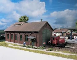 Piko 61823 Model Kit, Burgstein Locomotive Shed or Garage - Piko - ...