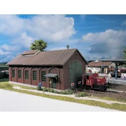 Piko 61823 Model Kit, Burgstein Locomotive Shed or Garage - Piko_61823