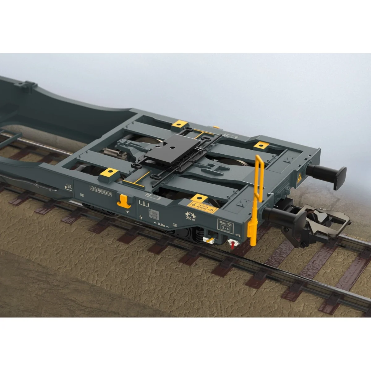 Trix 24472 Articulated pocket wagon Sdggmrss 738 (T3000e), DB AG, l... Trix 24472 Articulated pocket wagon Sdggmrss 738 (T3000e), DB AG, l...