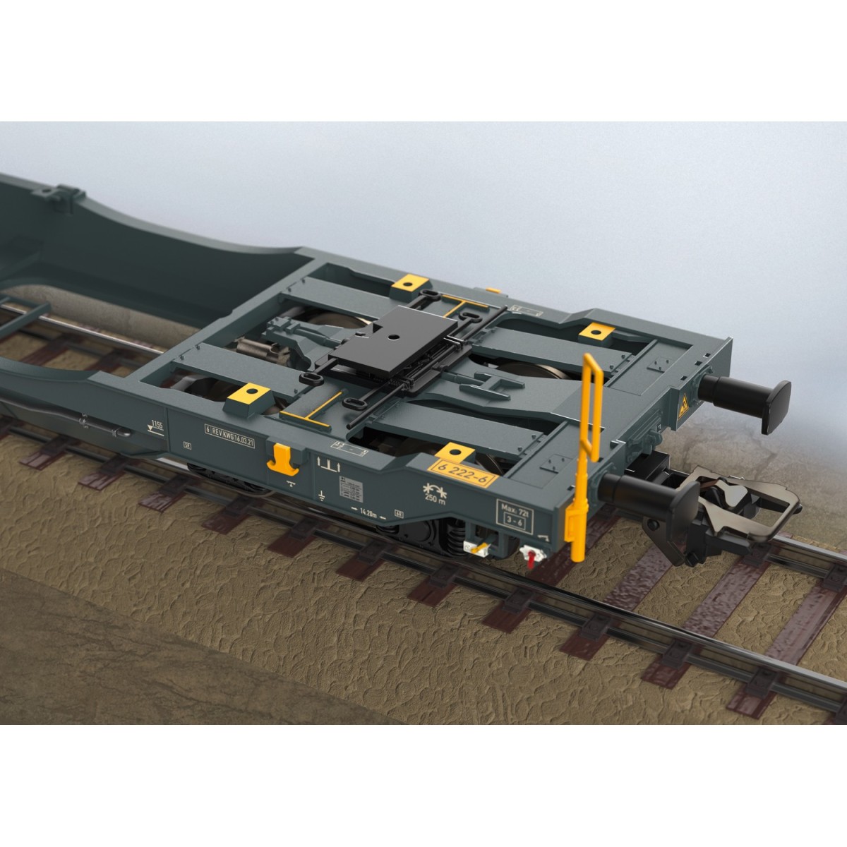 Trix 24472 Articulated pocket wagon Sdggmrss 738 (T3000e), DB AG, l...