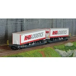 Trix 24472 Articulated pocket wagon Sdggmrss 738 (T3000e), DB AG, l...