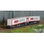 Trix 24472 Articulated pocket wagon Sdggmrss 738 (T3000e), DB AG, l... Trix_24472-Trix 24472 Articulated pocket wagon Sdggmrss 738 (T3000e), DB AG, loaded with Mars semi-trailers