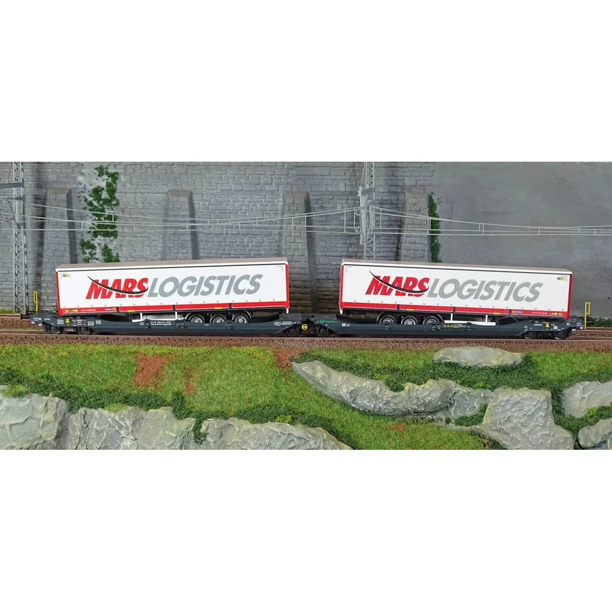 Trix 24472 Articulated pocket wagon Sdggmrss 738 (T3000e), DB AG, l...