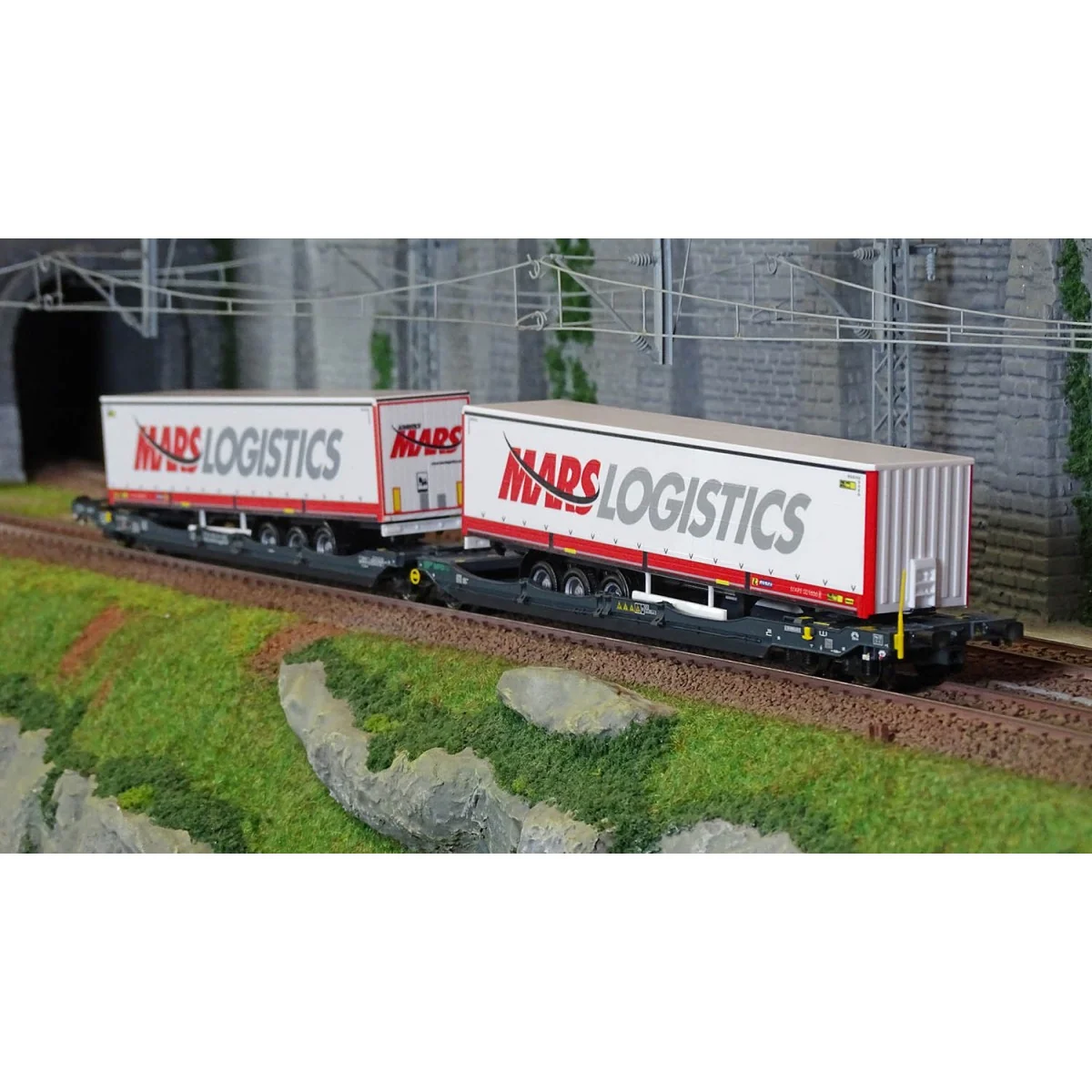Trix 24472 Articulated pocket wagon Sdggmrss 738 (T3000e), DB AG, l...