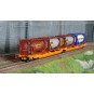 Trix_24471-Trix 24471 Wagon wagon-poche articulé Sdggmrss 738 (T3000e), Wascosa, chargé conteneurs-citernes Bertschi