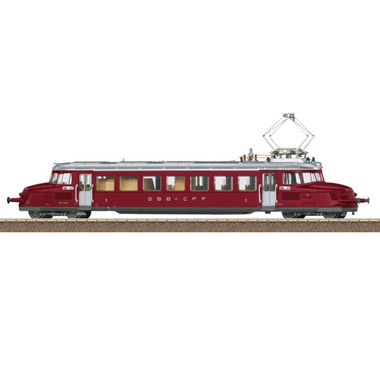 Trix_25860-Trix 25860 RCe 2/4 Series 607 Roter Pfeil Electric Railcar, AG, Digital Sound