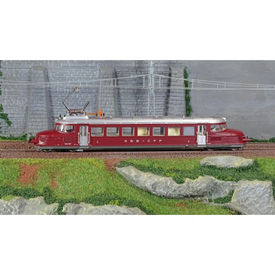 Trix_25860-Trix 25860 Autorail électrique rapide série RCe 2/4 607 Roter Pfeil, AG, digitale sonore