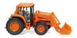 Wiking 039339 John Deere 6920S Tractor, orange, with front loader -...