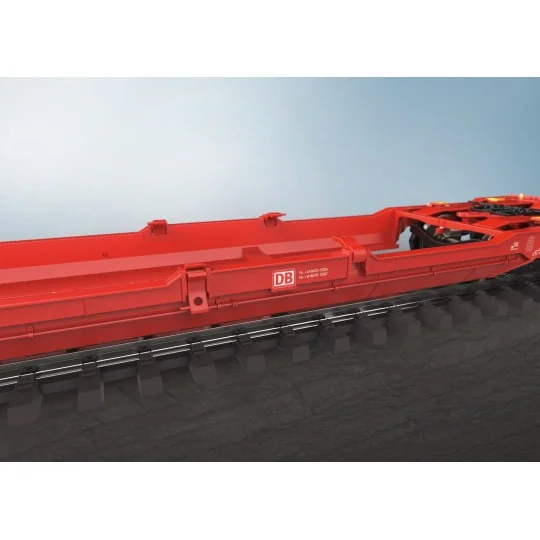 Marklin 47470 Articulated pocket wagon Sdggmrss 738 (T3000e), DB AG... Marklin_47470-Marklin 47470 Articulated pocket wagon Sdggmrss 738 (T3000e), DB AG, loaded with DB Schenker semi-trailers