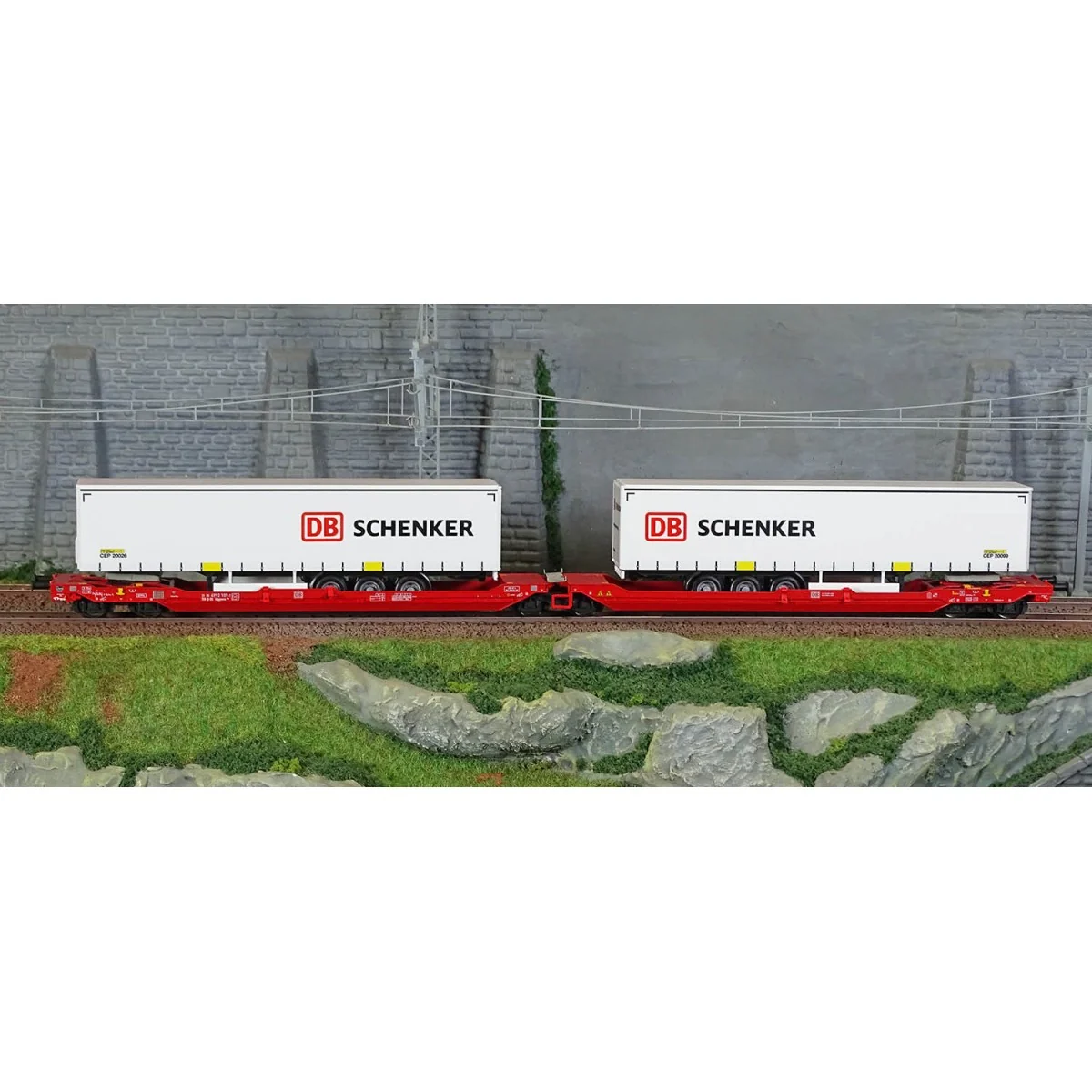 Marklin 47470 Articulated pocket wagon Sdggmrss 738 (T3000e), DB AG... Marklin 47470 Articulated pocket wagon Sdggmrss 738 (T3000e), DB AG...