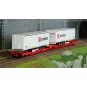Marklin 47470 Articulated pocket wagon Sdggmrss 738 (T3000e), DB AG... Marklin_47470-Marklin 47470 Articulated pocket wagon Sdggmrss 738 (T3000e), DB AG, loaded with DB Schenker semi-trailers