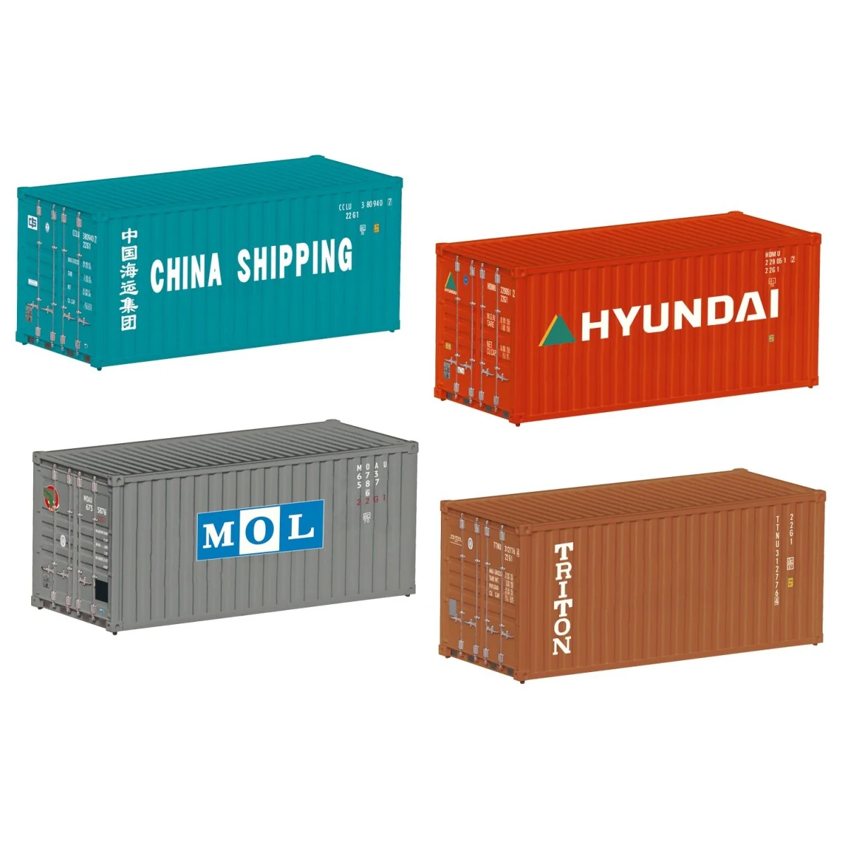 Marklin 76553 Set of 4 20ft containers