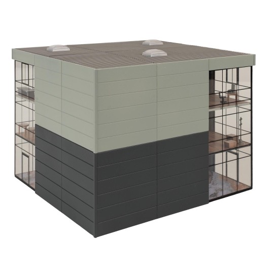 Faller_130156-Faller 130156 Maquette, immeuble de bureaux