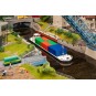 Faller_131013-Faller 131013 Maquette, Bateau Cargo fluvial avec conteneurs