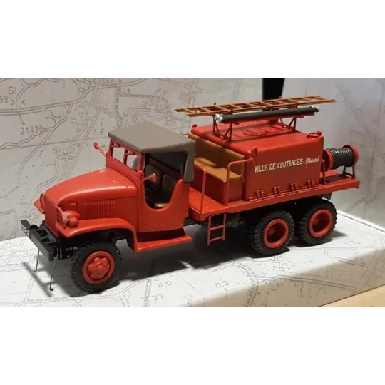 CB-083-Ree Modeles CB 083 GMC Fire Truck, canvas cab, Coutances