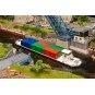 Faller 131013 Maquette, Bateau Cargo fluvial avec conteneurs Faller Faller_131013 - 2 Faller_131013-Maquette, Bateau Cargo fluvial avec conteneurs - Faller 131013