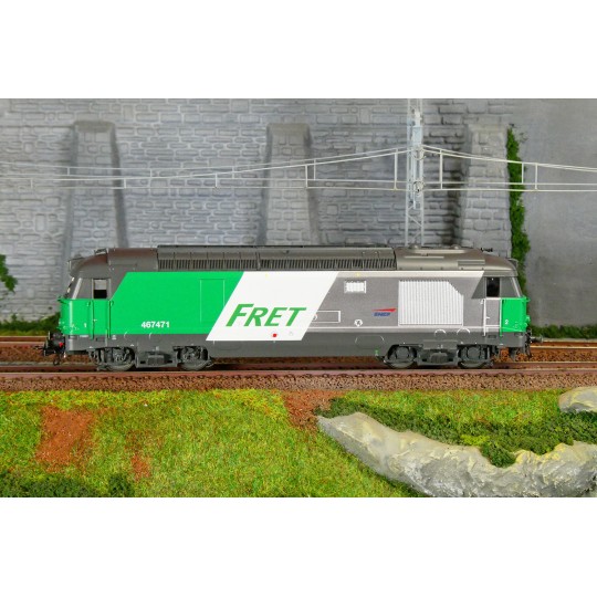 MB-241-Ree Modeles MB241 BB 67471 diesel locomotive, without louvers, FRET livery, SNCF, Longueau depot