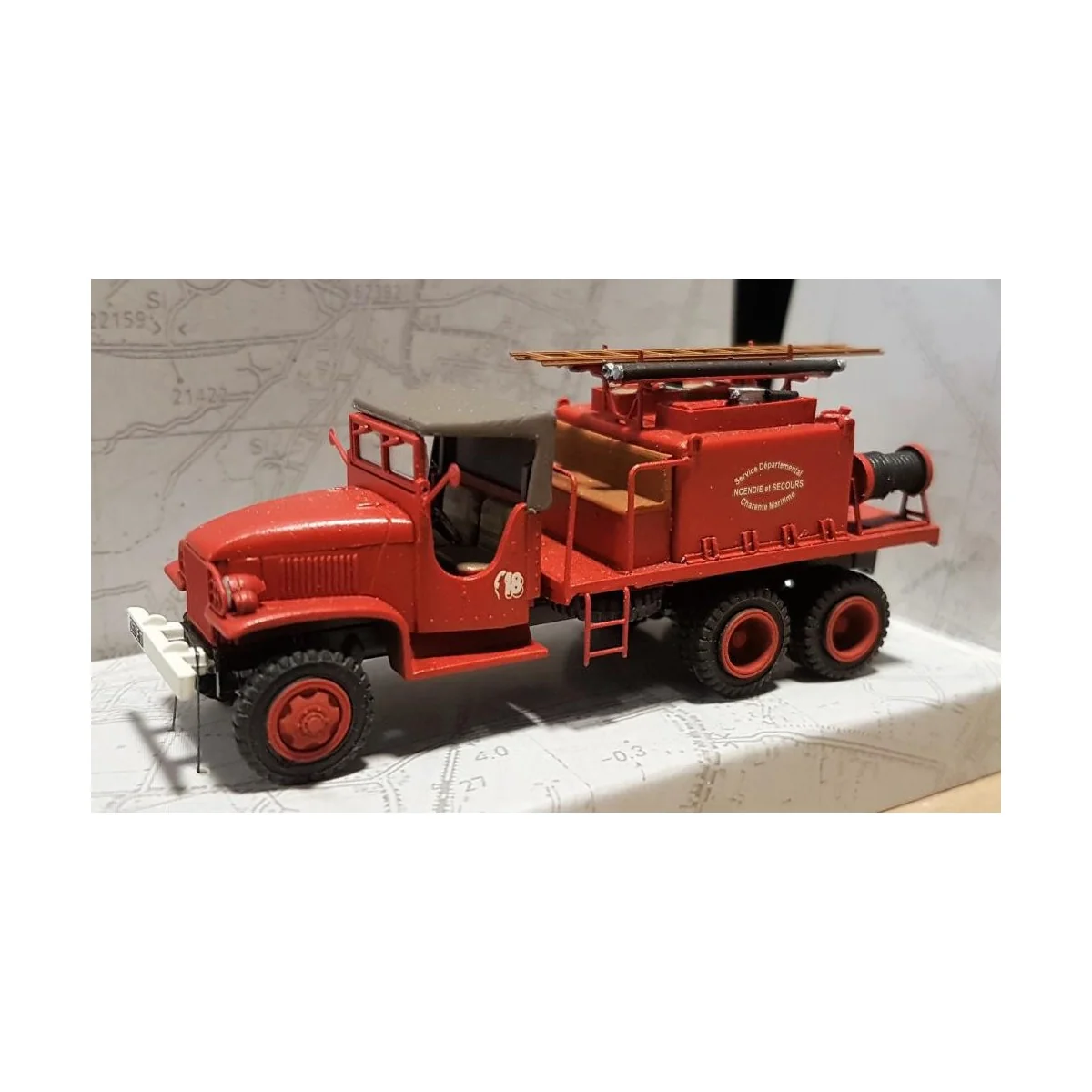 Ree Modeles CB 084 GMC Fire Truck, canvas cab, Charente Maritime - ...