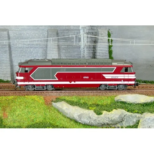 MB-243.S-Ree Modeles MB243.S BB 67613 diesel locomotive, Capitole CMR livery, SNCF, digital sound, smoke